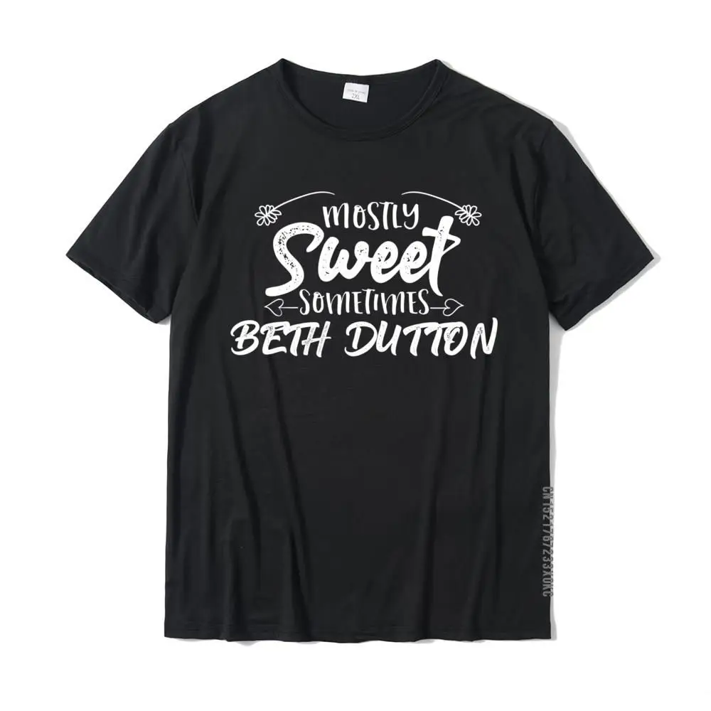 Party T-shirts 2021 Popular Short Sleeve Hip hop Pure Cotton Round Collar Men Tops & Tees Casual T Shirts Mother Day Mostly Sweet Sometimes Dutton - Funny Beth Gifts Yellowstone Long Sleeve T-Shirt__MZ21958 black