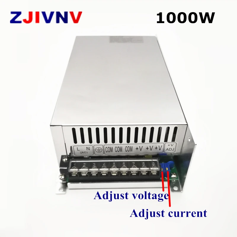 

Adjustable Current Voltage Switching Power Supply Led Power Supply 1000W 0-24V 36V 48V 60V 80V 90V 110v 150v 220v Ac To Dc