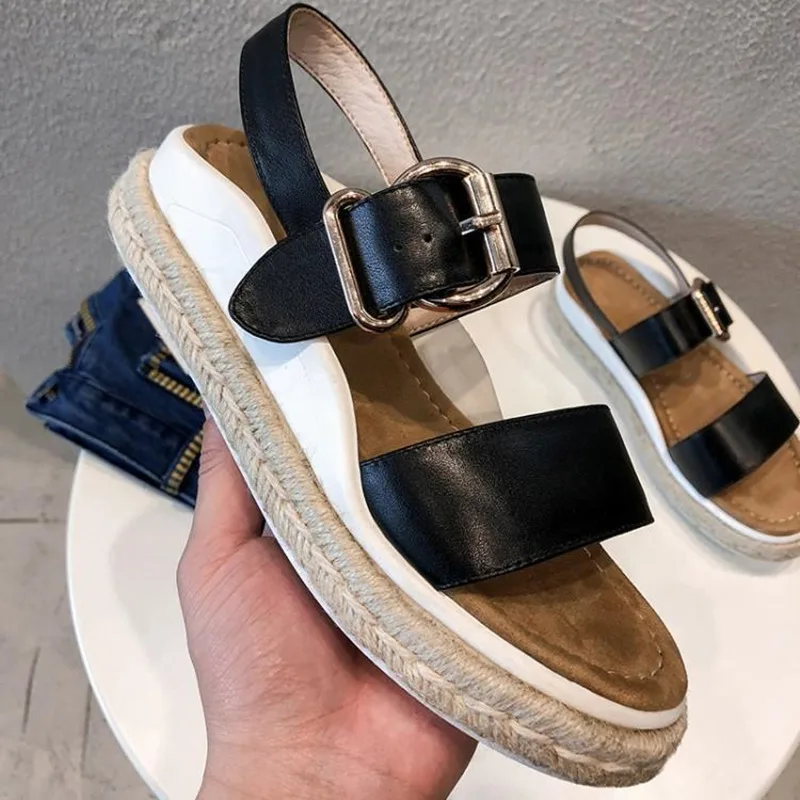Дамские сандалии на платформе Chaussure Femme Повседневная женская обувь плоской