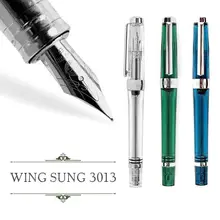 Wing Sung 3013 вакуумная авторучка из смолы, прозрачная качественная перьевая ручка EF/F, перьевая ручка, чернильная авторучка