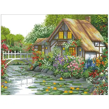 

Charming summer afternoon Counted Cross Stitch 11CT 14CT 18CT DIY Cross Stitch Kits Embroidery Needlework Sets home decor