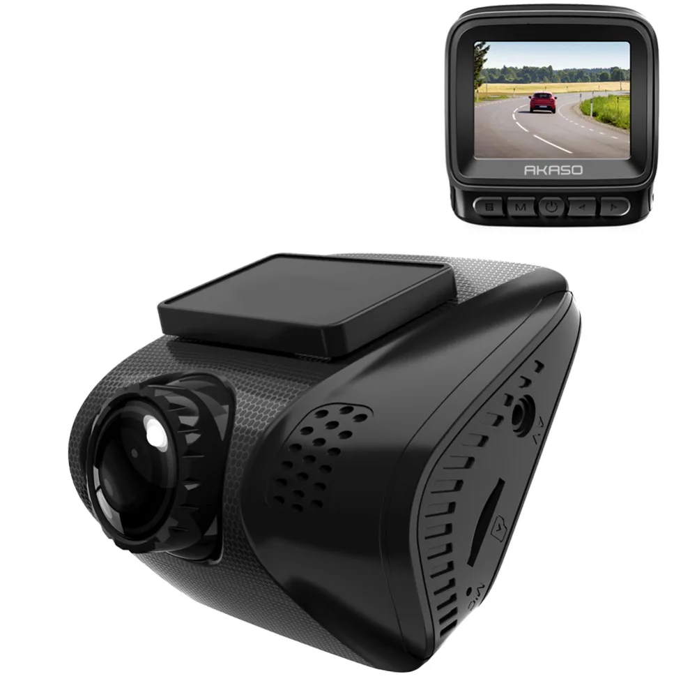 AKASO HD Автомобильный видеорегистратор Камера V300 170 ° широкоугольный видеорегистратор для автомобилей с ночным видением g-сенсор парковочный монитор циклическая запись автомобильная камера