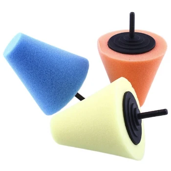 

2019 New Car Automotive Foam Sponge Polishing Cone Shaped Buffing Pads For Car Wheel Hub Care Metal Pad Soft Type