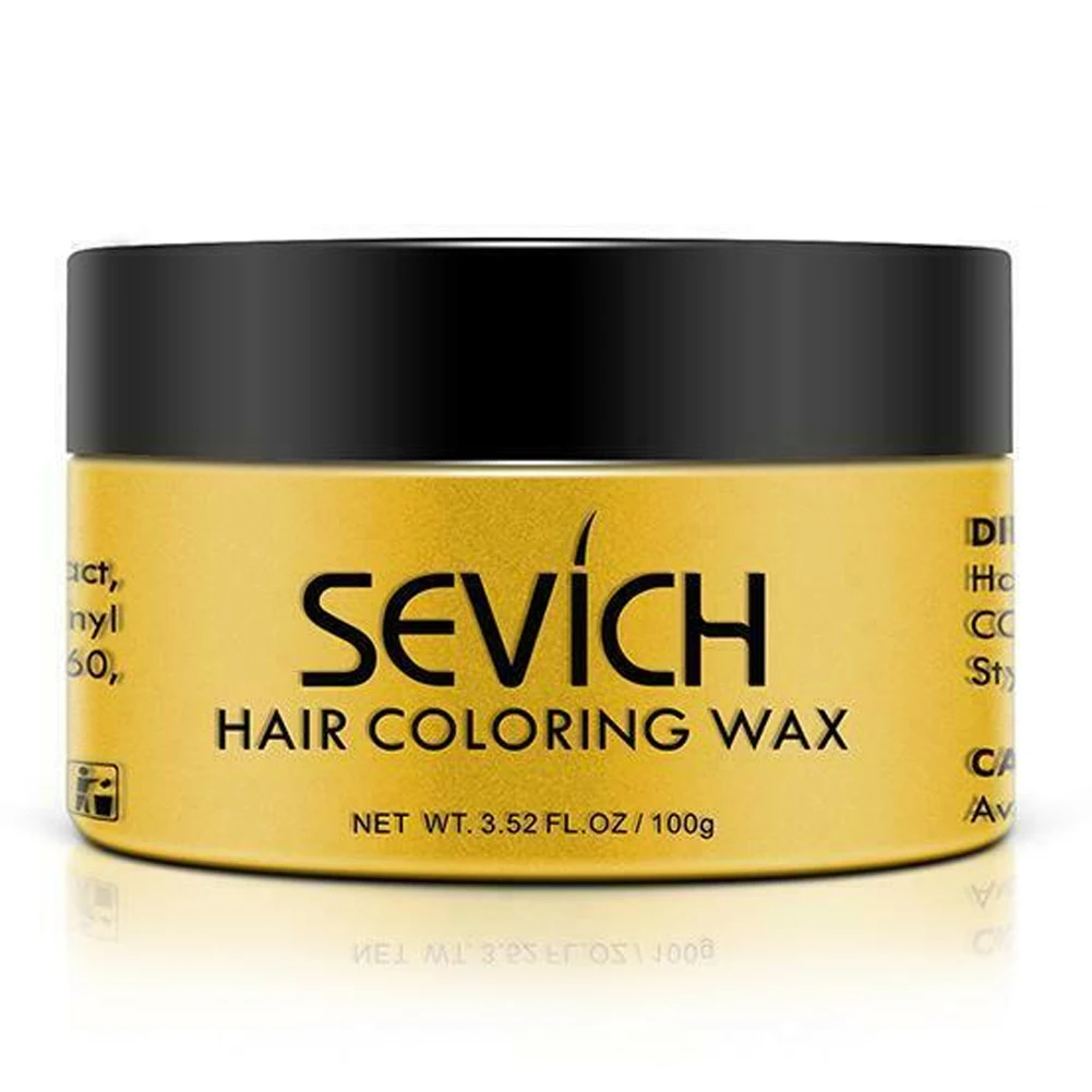 Gold Disposable Hair Color Wax Styling DIY Mud Paste Dye Cream Gel Hair Beauty Easy Clean hair beauty TY99 - Цвет: Gold