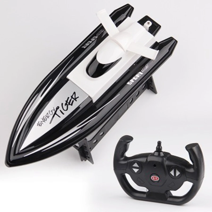 RC Speed Fishing Boat Radio-controlled 4 CH 1:16 2.4G 10KM/H Dual Motor Power Bait Boat Boys Toys for 10 YearS Old Dropshipping