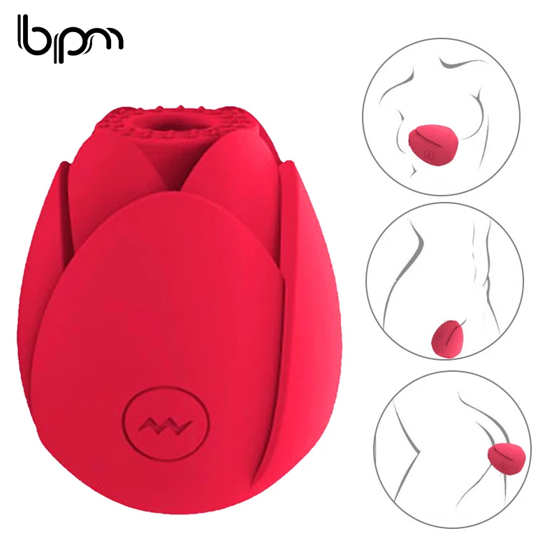 bpm Rose Flower Masturbators Machine Suck Vibrators Sex Toys For Women Vaginal Clitoris Nipples Anal 10 Frequency Vibration | Красота и
