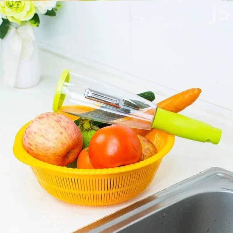 1pc Storage Peeling Artifact Multi-purpose Fruit & Vegetable Peeler With  Container