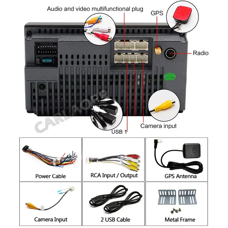 3/ 2007 2014/ USB MP3/ Radio st/ér/éo Fa/çade dautoradio kit GPS Android Lecteur de Voiture pour Saab 9