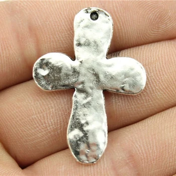 

WYSIWYG 4pcs 37x26mm Cross Charm For Men Cross Charms Pendants Cross Pendants Vintage DIY Accessories For Jewelry Making