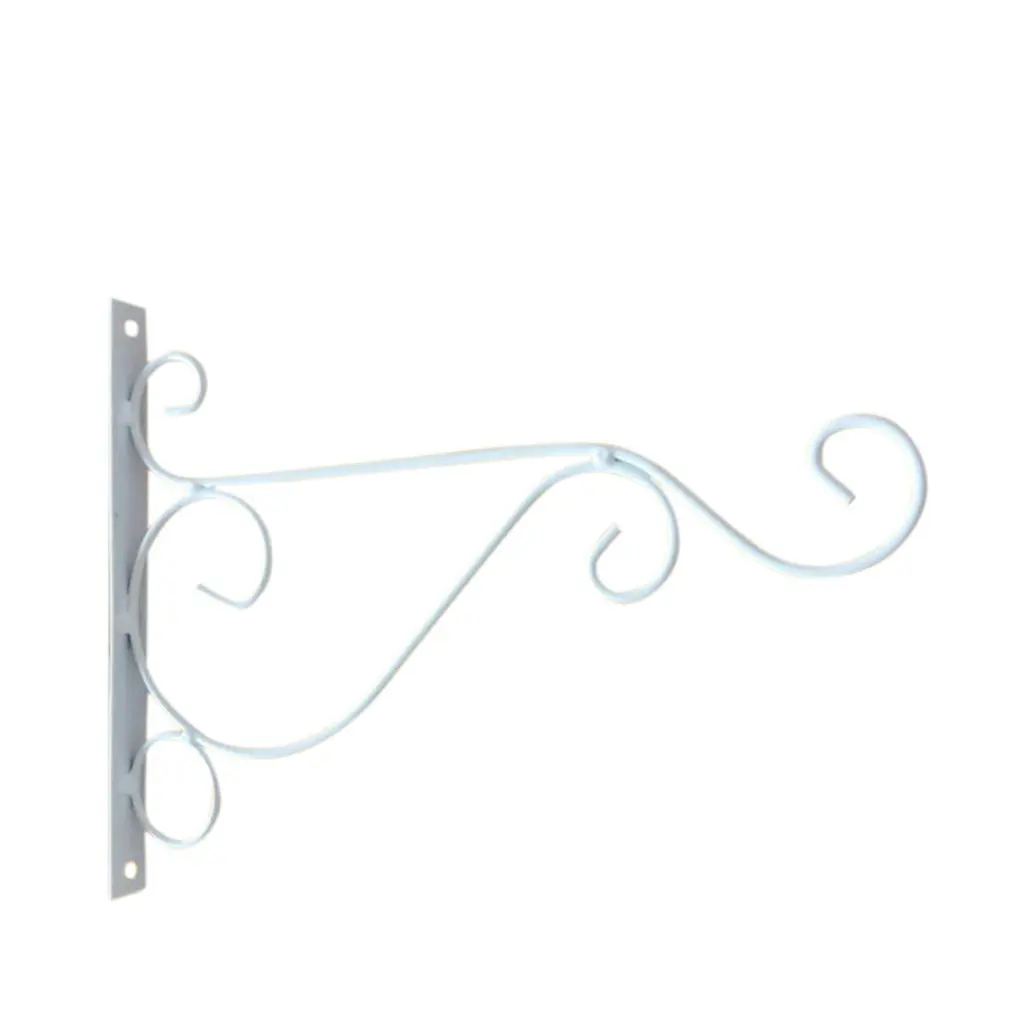 Bold Wrought Iron Flower Stand Wall Hanging Brackets Hooks Frame Hook Basket Bracket Pot | Дом и сад