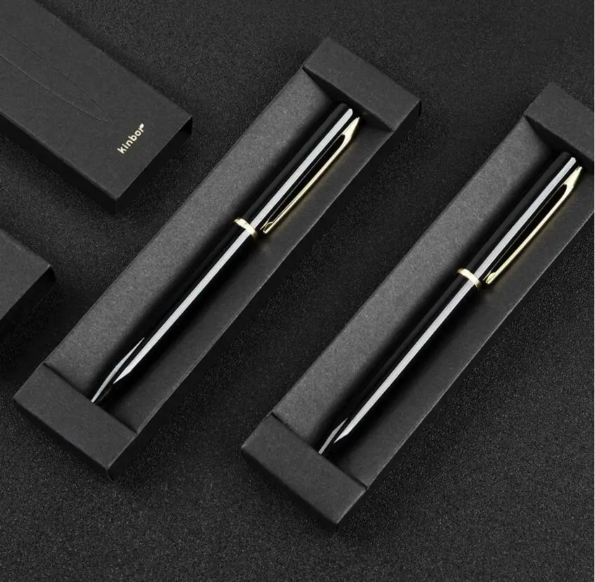 Xiaomi Kinbor flow jinhua Signing Pen 0.5mm bullet pen Lightly screw out black pen Signature Pen smooth writing For Office Schoo (6)