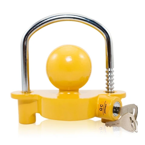 Pc Universal Ball Coupler Lock Trailer Hitch Lock Coupler Ball Tow Lock Towing Lock Heavy Duty Coupler Lock