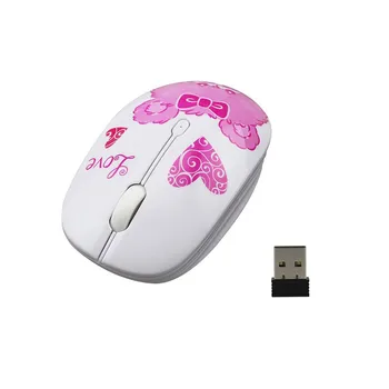 

1200DPI Printing Creative Design Wireless Mice Portable Mini Mute Mouse 2.4Ghz computer mouse wireless