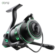 DONQL Рыболовная катушка 1000-7000 серии 12BB+ 1 подшипниковые шарики спиннинговая металлическая катушка рыболовное колесо для соленой воды 5,2: 1 Рыболовная катушка снасти