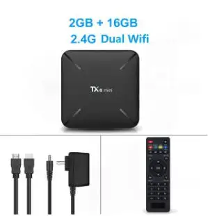 LEMFO TX6 Мини ТВ приставка на базе Android Box 9,0 2 Гб ram 16 Гб 4K медиаплеер Netflix Google Youtube телеприставка - Цвет: 2G 16G