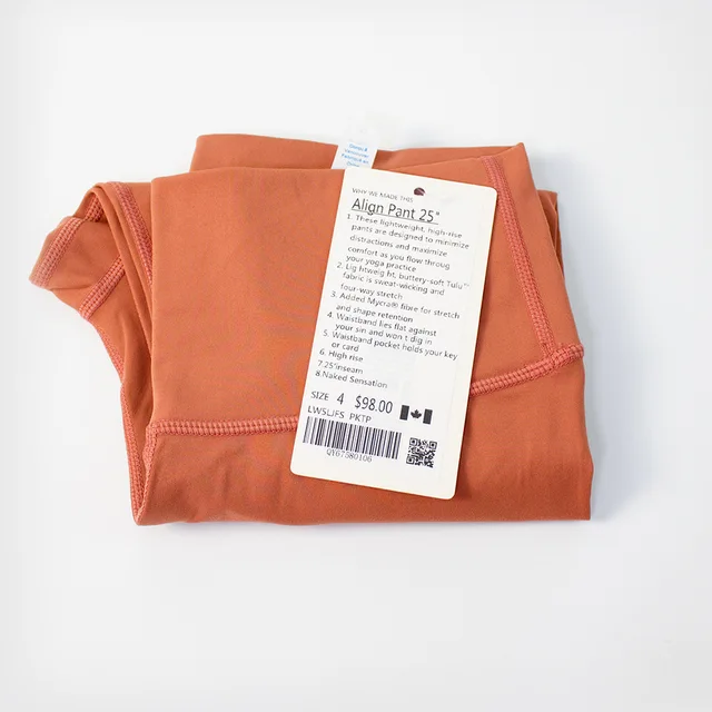 Fitness LuLu Running Street Women Yoga Pants Align Sports High Waist Stretch Trousers Training Nine Pant Leggings Skinny nuanhongzong