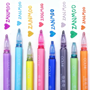 

Double Line Pen Contour Pen 8 Color DIY Planner Book Pen Colorful Student Graffiti Painting Diy Hand-painted Marker Highlighter