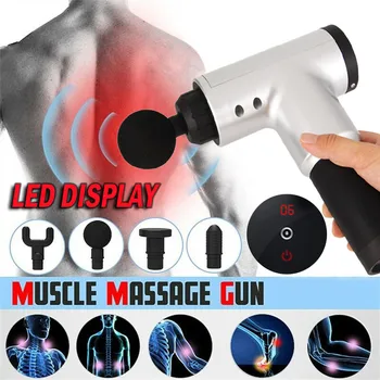 

Handheld LED Display Deep Muscle Massager Professional Personal Electric Muscle Massage Gun Therapy Body Relax Pain Relief L505