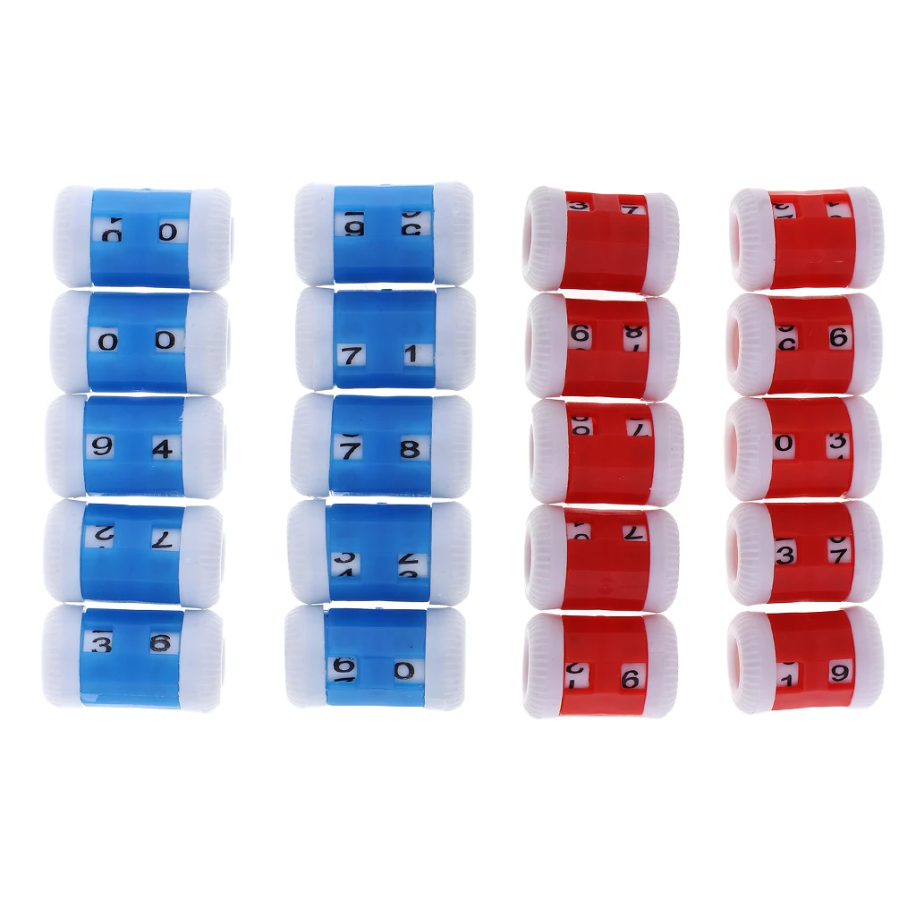 Sewing Knitting Tools 10 Pieces Knitting Needle Row Counter Round Crochet Weaving Stitch Marker Tools