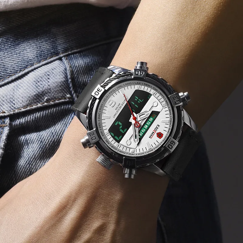 

Luxury Men Sport Watch TOP Brand KADEMAN LED Digital Watch Military Army Wristwatches Man Automatic Date Clock Relogio Masculino