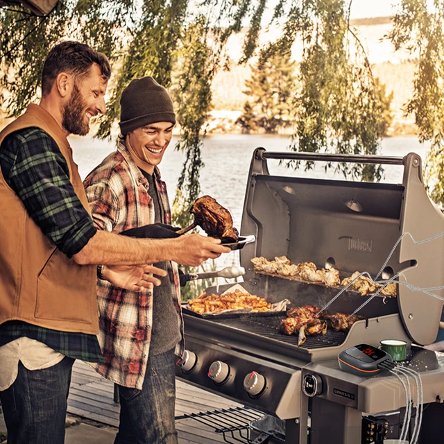 Inkbird Ibt-4Xs Digitális Steak Háztartási Bbq Főzési Hőmérő Húshőmérő Bluetooth A Sütő Dohányzásához Barbecue - Image 5