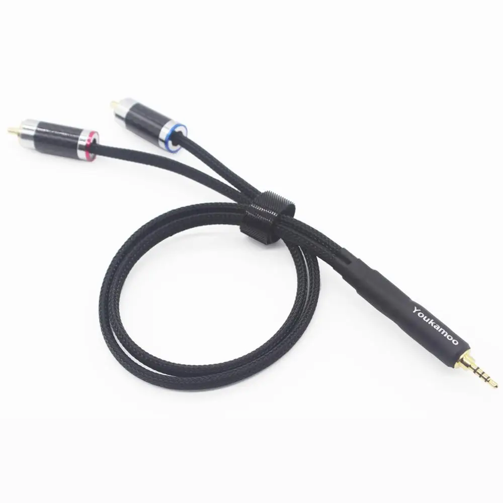 2 5mm Trrs to RCA Cable Balanced Headphone Audio Headphone Adapter Cable 1 FT 0 3M