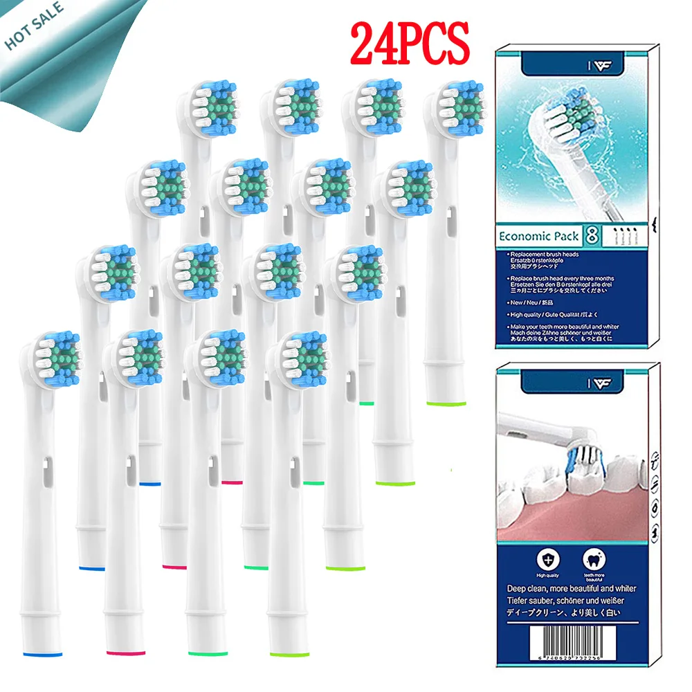 

24pcs Replacement Brush Heads For Oral-B Electric Toothbrush Fit Advance Power,Triumph Professional Care 9000, 9100, 9400, 9425