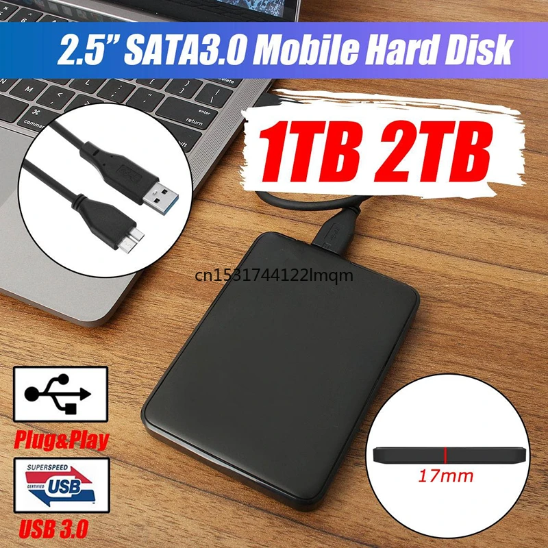 Внешний жесткий диск USB3.0 HDD HD 1 ТБ/2 ТБ мобильный запоминающие устройства для