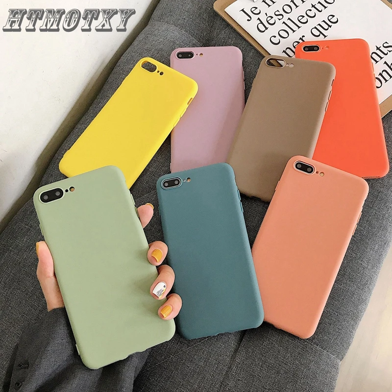 For Huawei P30 Pro Matte Case Shockproof Soft TPU Solid Color Funda P20 P10 Mate 20 Lite 10 honor V9 Capa |