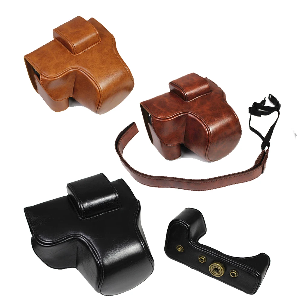 Borsa Della Cassa Della Macchina Fotografica Del Cuoio Xs10 Dell'Unità Di Elaborazione Con La Cinghia Per La Macchina Fotografica Di Fujifilm Fuji Xs1