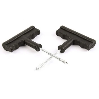 

Car Puncture Repair Kit Rubber Strips Needle Powerful Tools Replacement