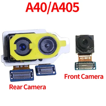 

(5piece)Camera Module Parts Small Front Camera For Samsung Galaxy A40 A405 A405F SM-A405F Rear Big Back Camera Flex Cable Main