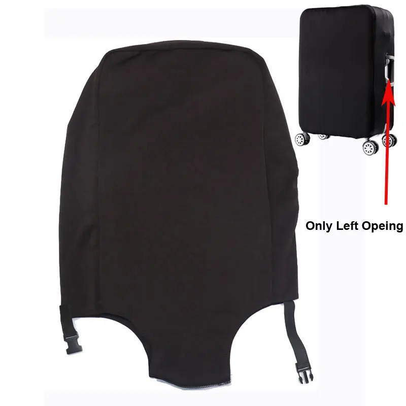Толстый Дорожный Чехол для багажа, спящий мишка, защитный чехол для багажника, чехол для чемодана 18 ''-32'', эластичный чехол для чемодана - Цвет: Black