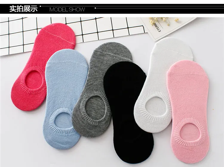 Men And Women Multi-Hidden Solid Color No-show Socks Hidden tou qi wa Summer MEN'S Socks Korean-style Fashion& Sports Socks