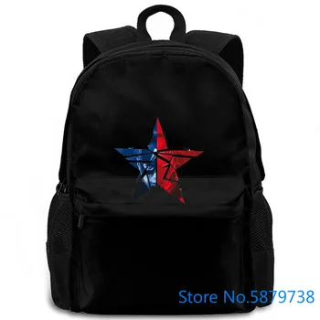 

Captain America Civil War Star White Unisex Mens Homme women men backpack laptop travel school adult student