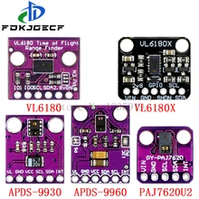 Reconhecimento de gestos sensor paj7620u2 9 gmerecognition reconhecimento APDS-9930 APDS-9960 vl6180 vl6180x range finder óptico variando