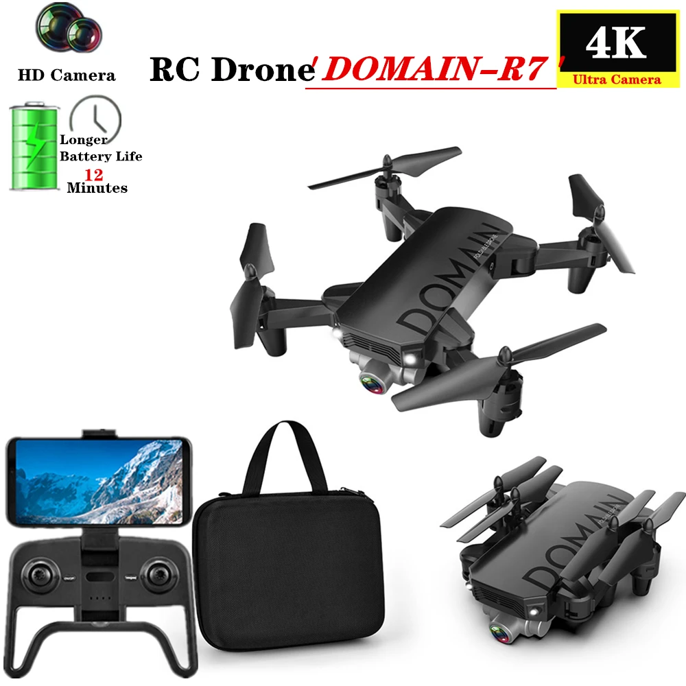Радиоуправляемый Дрон 4K Квадрокоптер с Wifi FPV широкоугольная камера складной Квадрокоптер с высокой фиксацией Радиоуправляемый вертолет Профессиональный селфи Дрон