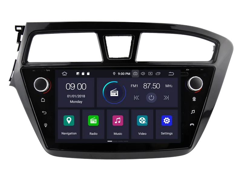RUISO 4g+ 64g 8-Core автомобильный DVD плеер Android 9,0 для HYUNDAI I20 автомобильный мультимедийный DVD Авто Радио Стерео 1080P GPS wi-fi DVR dab obd ips