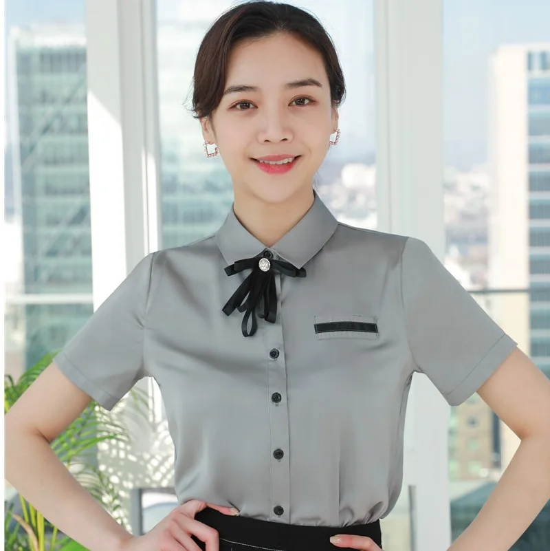 Wear Blouse Female Tops Clothes OL 