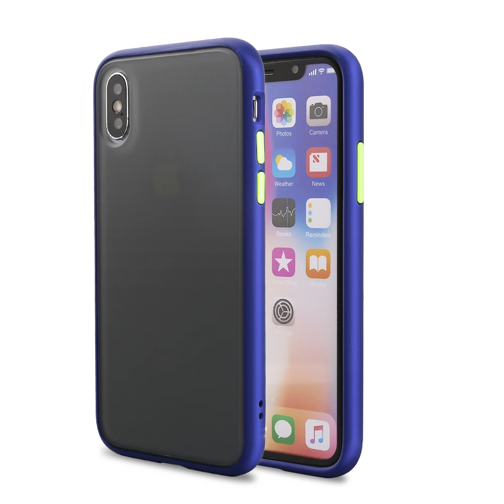 Бампер чехол для телефона для iPhone 11 Pro Max X XR XS Max 7 8 6 6S Plus роскошный контрастный цвет рамка Матовый Жесткий Чехол для iPhone 11