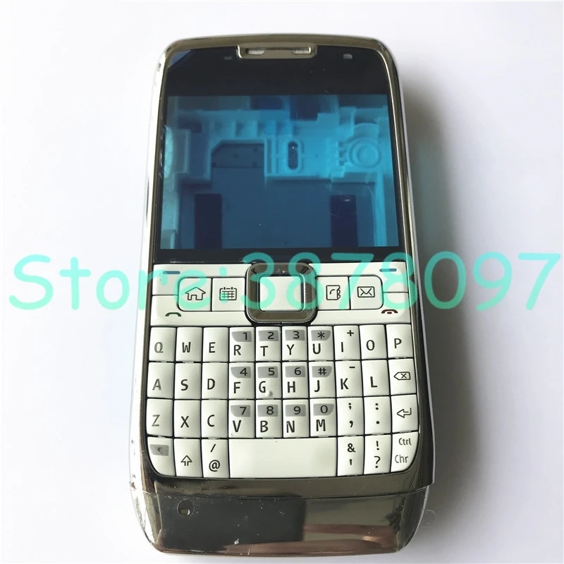 10 шт./партия полный мобильный телефон корпус батарея Крышка для Nokia E71+ английская клавиатура+ логотип