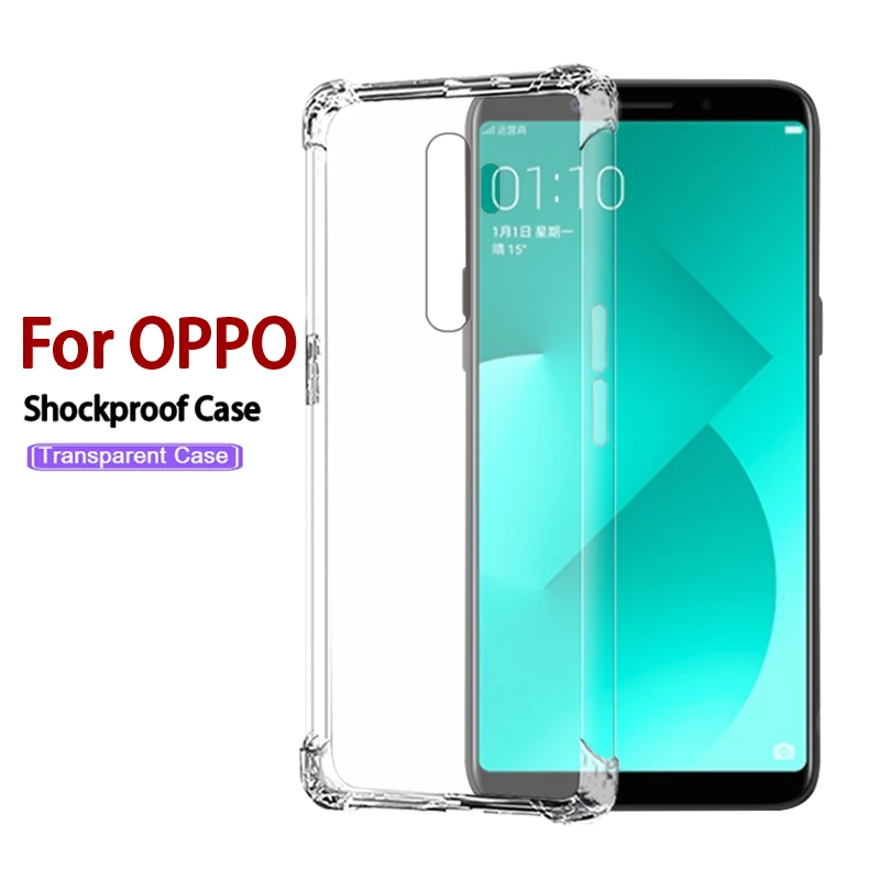 Чехол из ТПУ для OPPO Realme C1 C2 5 PRO X2 / RENO 2F 2Z 2 Z A9 A5 2020 F11 Силиконовый противоударный
