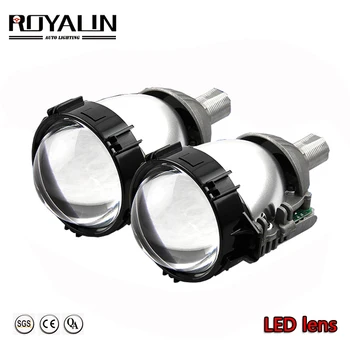 

RPYALIN Car Bi LED 2.5" Inch Projector Lens Super Bright LED Headlights Hi/Lo Beam Universal Auto Motorcycle Retrofit Headlights