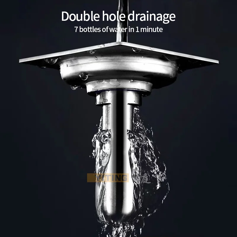 Floor Drain Core YITING SUS304 Stainless Steel Deodorant And Insect Proof Deep Water Seal U-type Toilet Sewer
