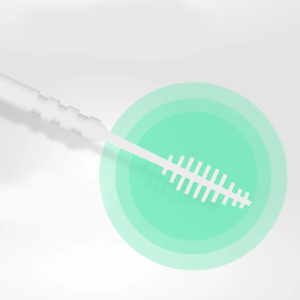 50pcs Portable Double Head Brush Tooth Picks Floss Pick Plastic Interdental Toothpick Brush Dental Picks Oral Care