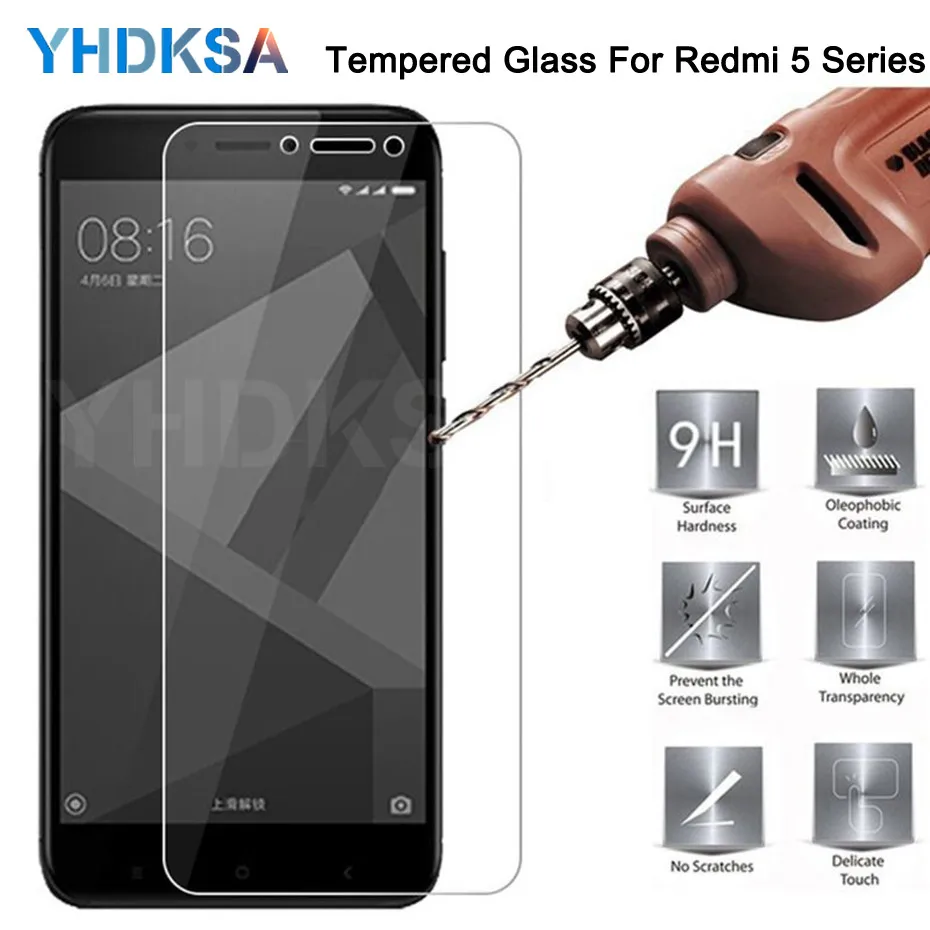 

9H Protective Glass For Xiaomi Redmi 5 Plus S2 5A Note 4 4X 5 5A Pro Tempered Screen Protector Redmi K20 4 Pro 4X 4A Glass Film
