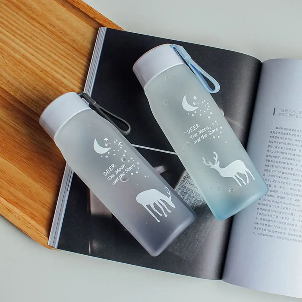 Portable Frosted Water Cup Transparent Space Cup Outdoor Travel drink bottle Camping Sports Water Bottle Leakproof 1 Portable Frosted Water Cup Transparent Space Cup Outdoor Travel drink bottle Camping Sports Water Bottle Leakproof 4