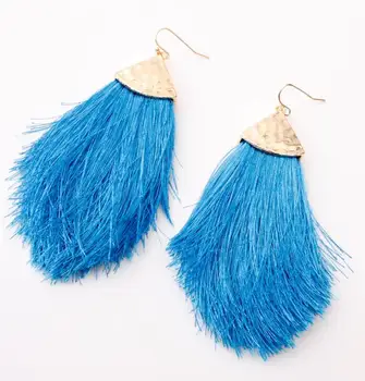 

Fashion Bohemian Big Tassel Dangle Drop Earrings for Women Statement Wedding Red Fringe Female Earrings Jewelry