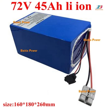 

customize 72v 45Ah li-ion battery lithium ion 50A BMS for 3500w 3000w Tricycle scooter bike Motorcycle inverter +5A charger