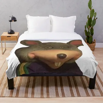 

Chuck E Cheese Stare Meme Throw Blanket Soft Sherpa Blanket Bed Sheet Single Knee Blanket Office Nap Blanket